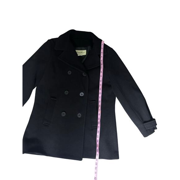 Vintage Eddie Bauer Peacoat Women’s Black Made in USA - Picture 9 of 9